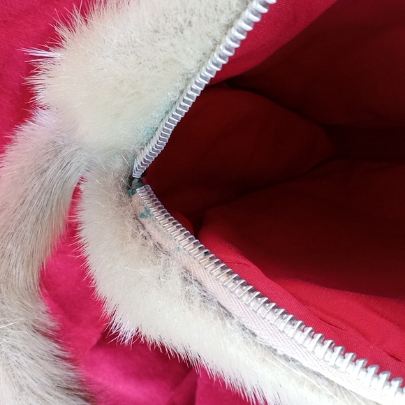 Vintage Purse natural fur shoulder Bag - Picture 10 of 13